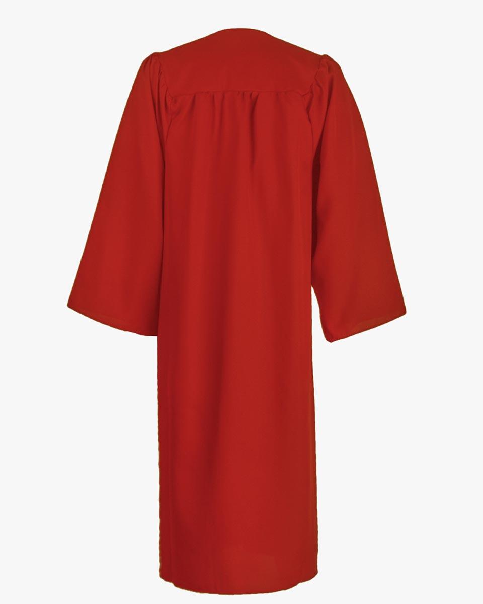High School Premium Matte Graduation Gown Only - Red TEST - Graduation Seller