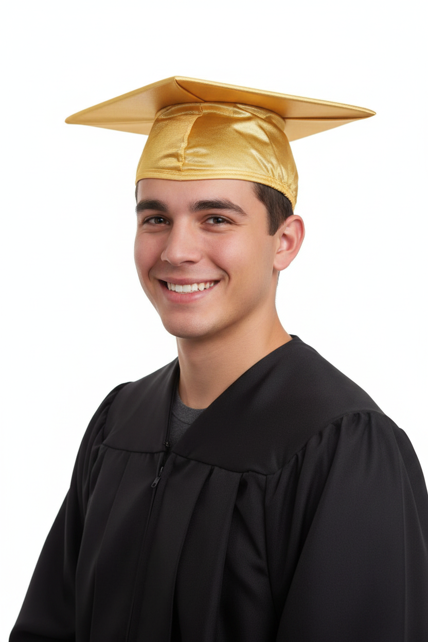 Shiny Antique Gold Cap