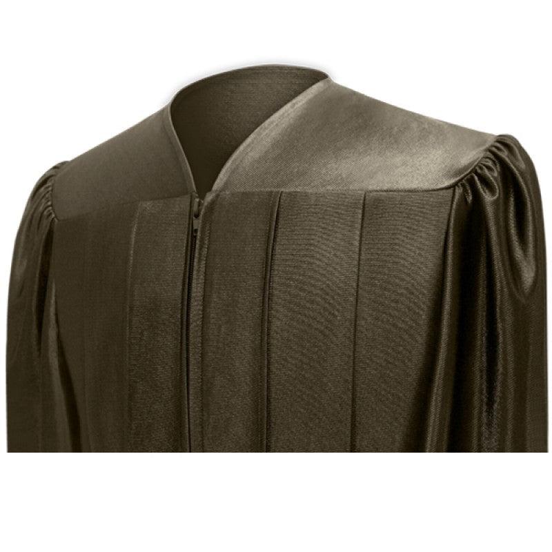 Shiny Brown Bachelors Academic Cap & Gown - Graduation Seller