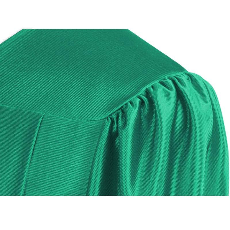 Shiny Emerald Green Elementary Cap & Gown - Graduation Seller