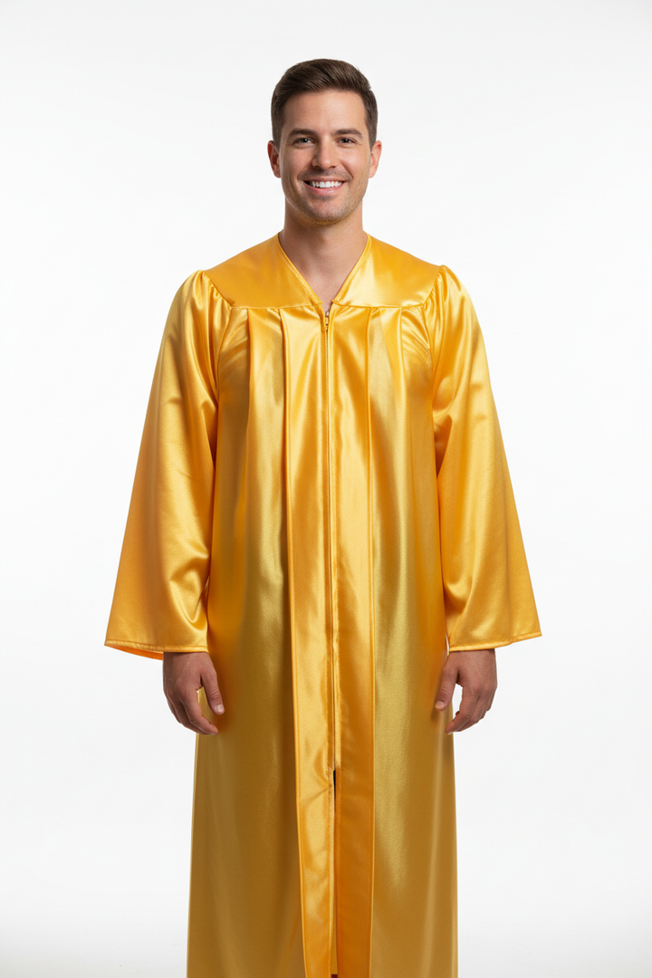 Shiny Gold Bachelors Gown