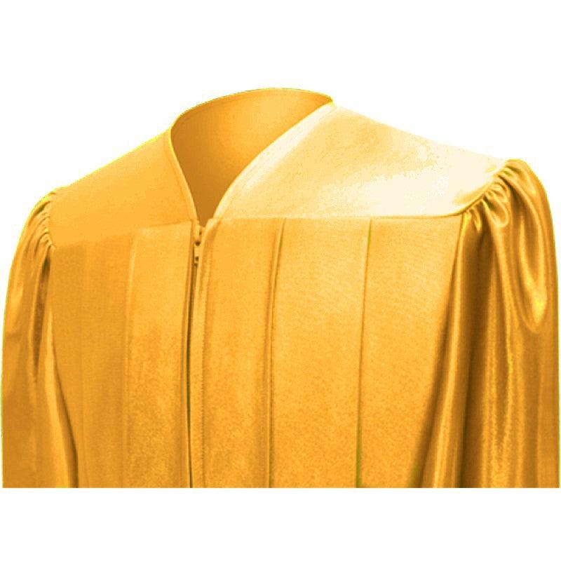 Shiny Antique Gold Bachelors Academic Cap & Gown - Graduation Seller