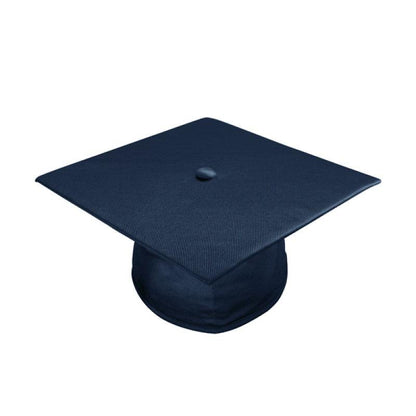 Shiny Navy Blue High School Cap & Gown - Graduation Seller