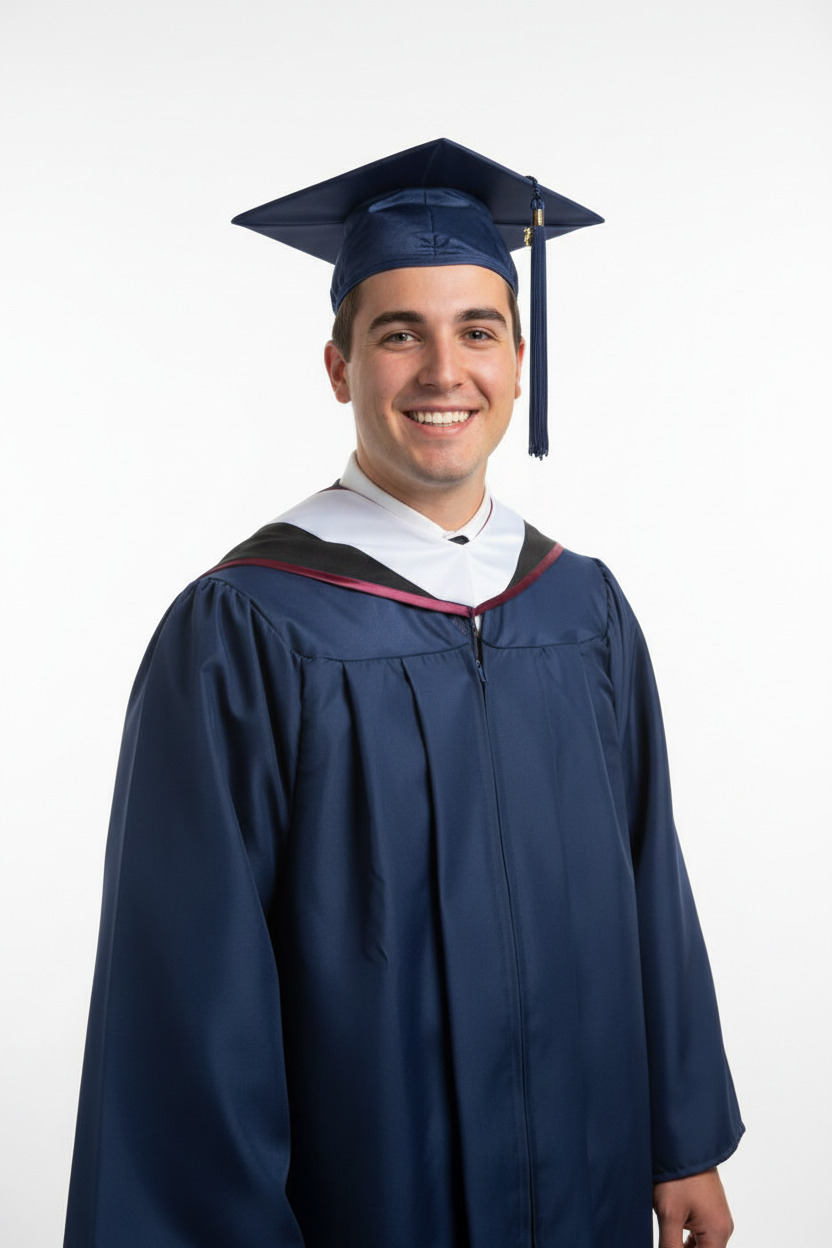 Shiny Navy Blue Cap