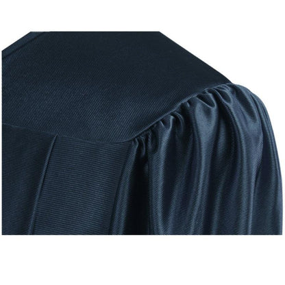 Shiny Navy Blue Junior High/Middle School Cap & Gown - Graduation Seller