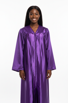 Shiny Purple Bachelors Academic Gown