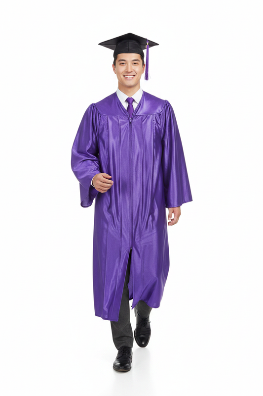 Shiny Purple Bachelors Gown 新模特展示图