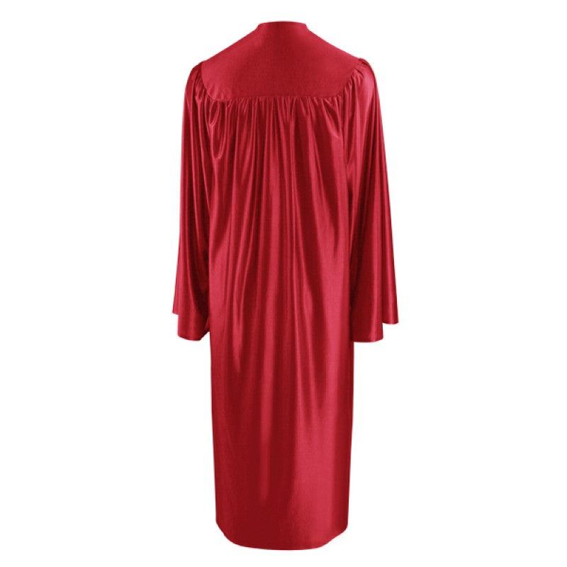 Shiny Red Bachelors Cap & Gown - Graduation Seller