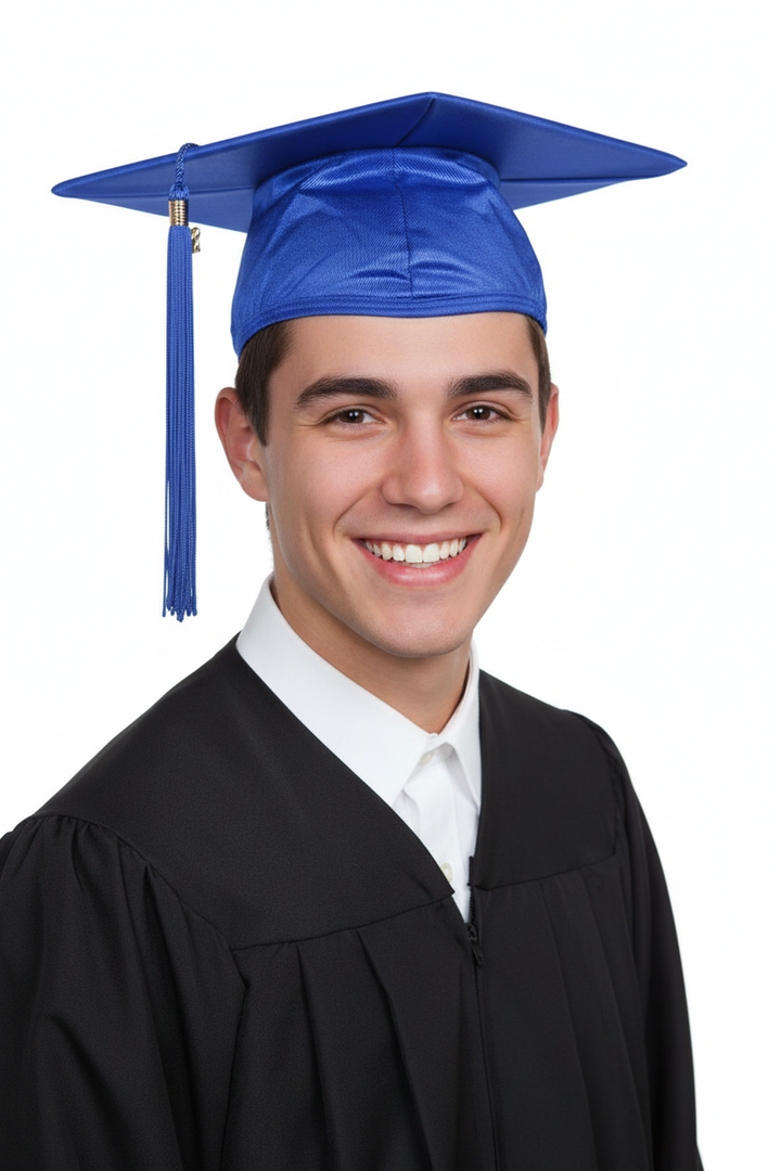Shiny Royal Blue Cap