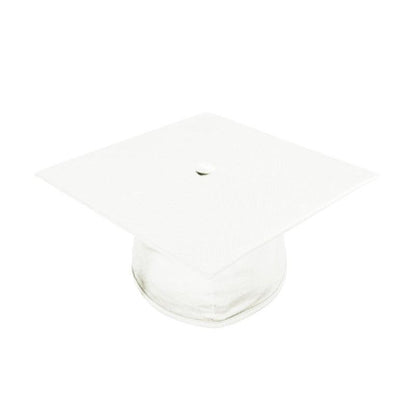 Shiny White Bachelors Cap & Gown - Graduation Seller
