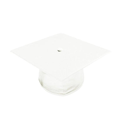Shiny White Elementary Cap & Gown - Graduation Seller