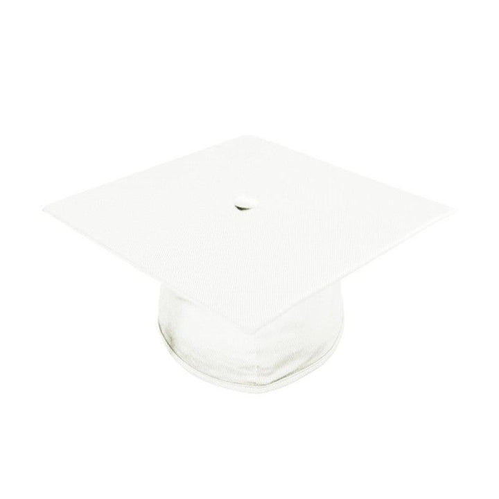 Shiny White Bachelors Academic Cap & Gown - Graduation Seller