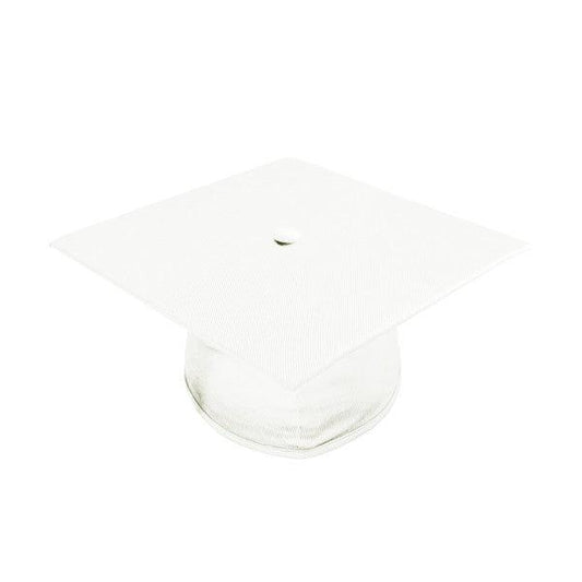 Shiny White Kindergarten/Preschool Cap - Graduation Seller
