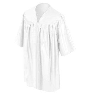 Shiny White Kindergarten/Preschool Gown - Graduation Seller