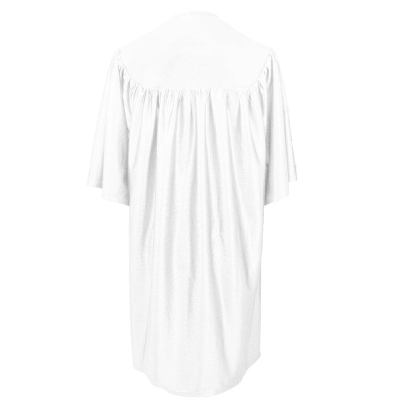 Shiny White Kindergarten/Preschool Cap & Gown - Graduation Seller
