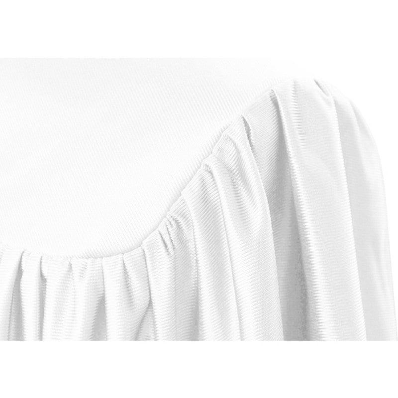 Shiny White Kindergarten/Preschool Cap & Gown - Graduation Seller