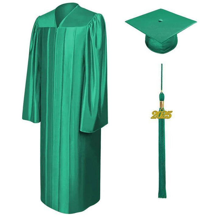 12 Colors Shiny Elementary Graduation Cap and Gown - Graduation Seller