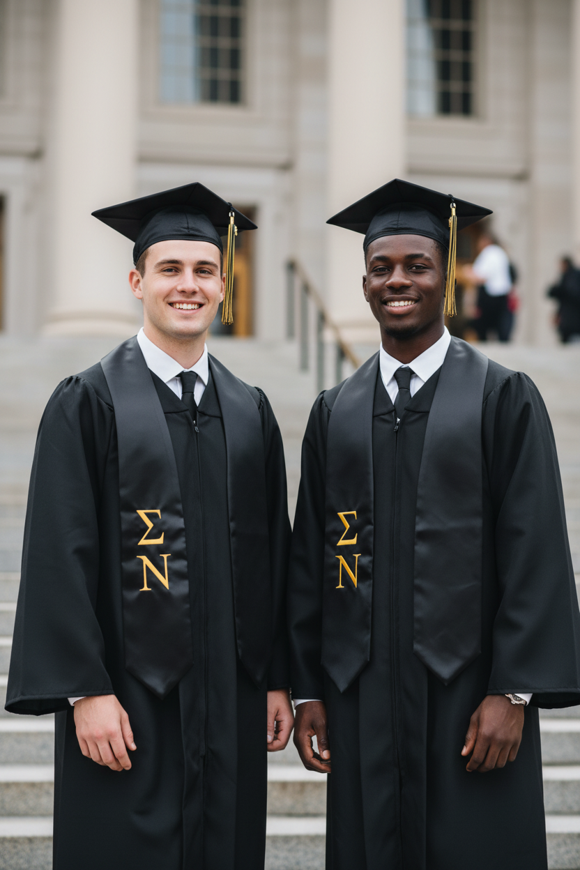 Sigma Nu Greek Lettered Stole