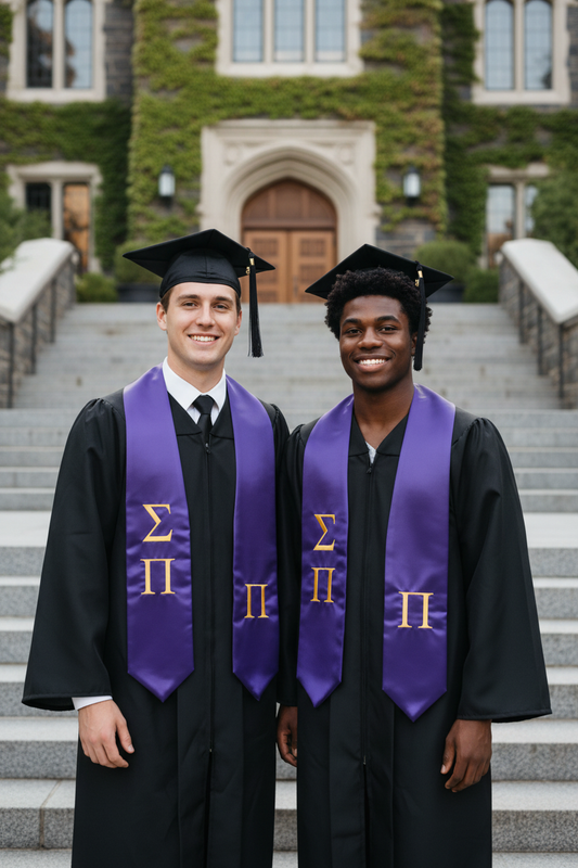 Sigma Pi Greek Lettered Stole
