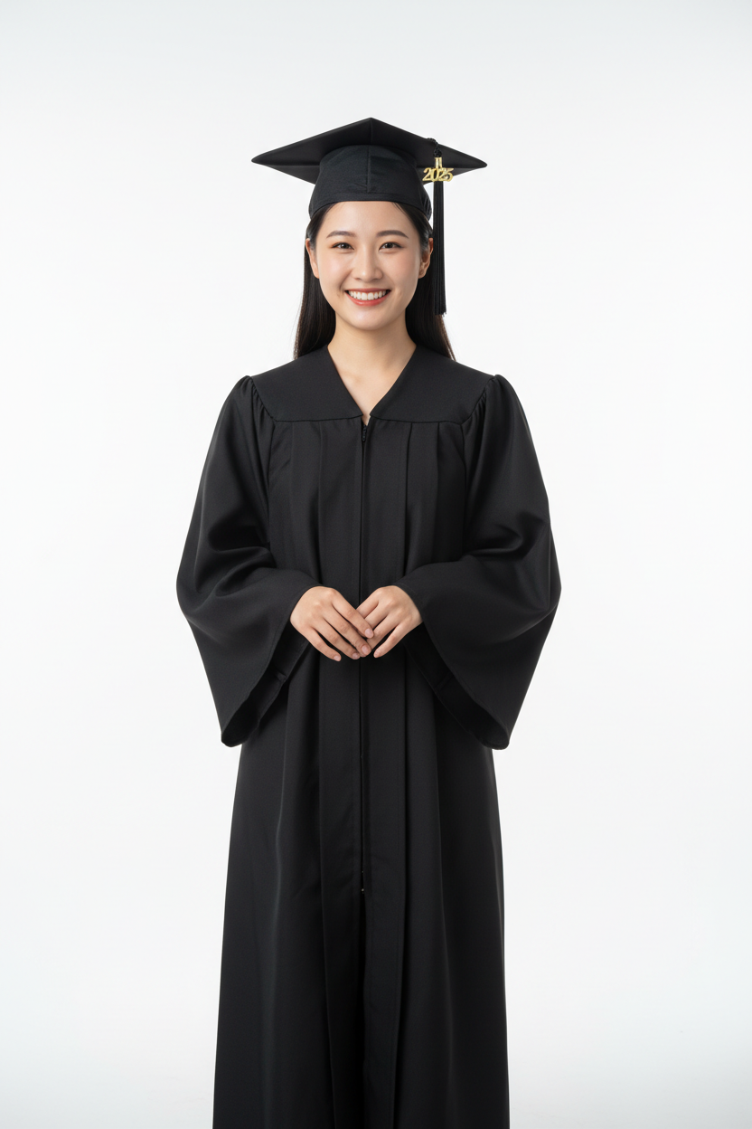 Sonoma State Matte Black Cap Gown