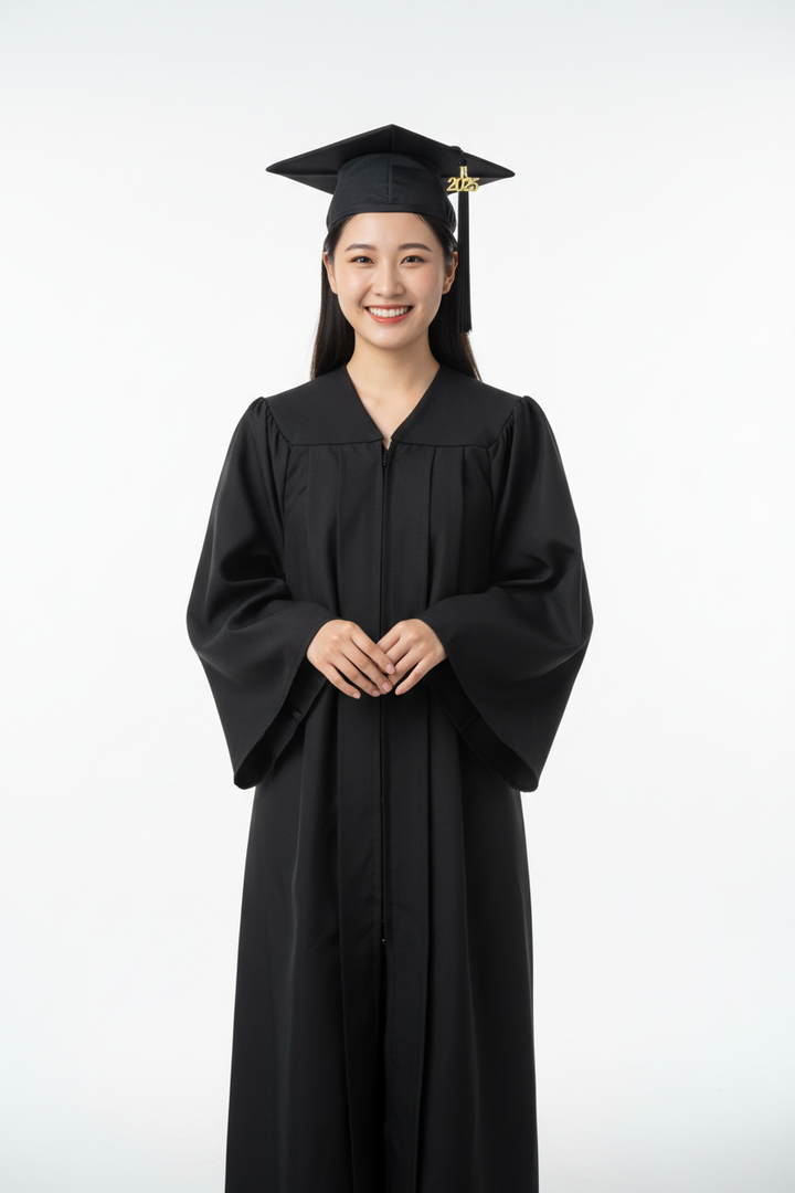 Sonoma State Matte Black Cap Gown
