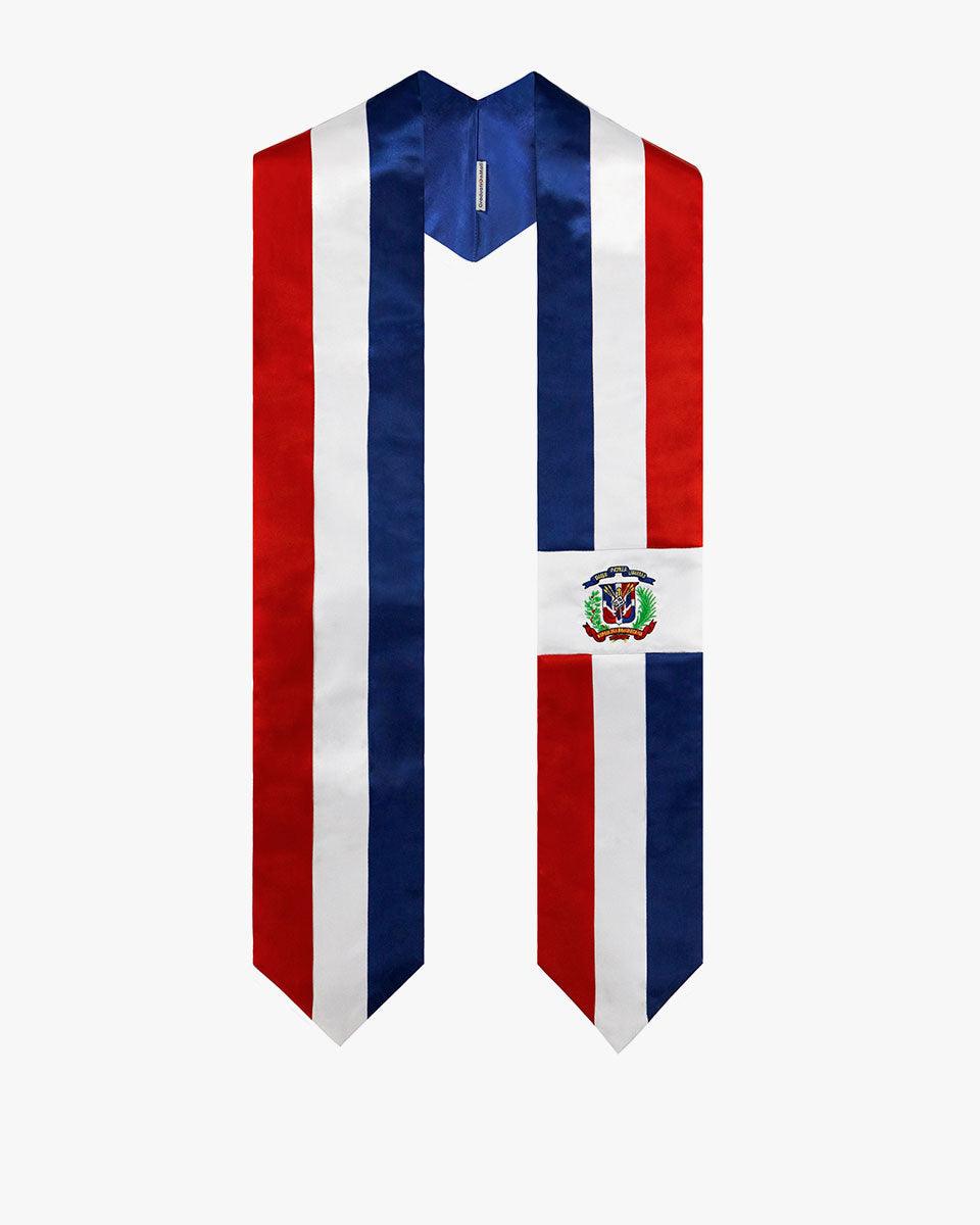 17 Country Flag Graduation Stoles Embroidery Sashes for Study Aboard International Students - Graduation Seller