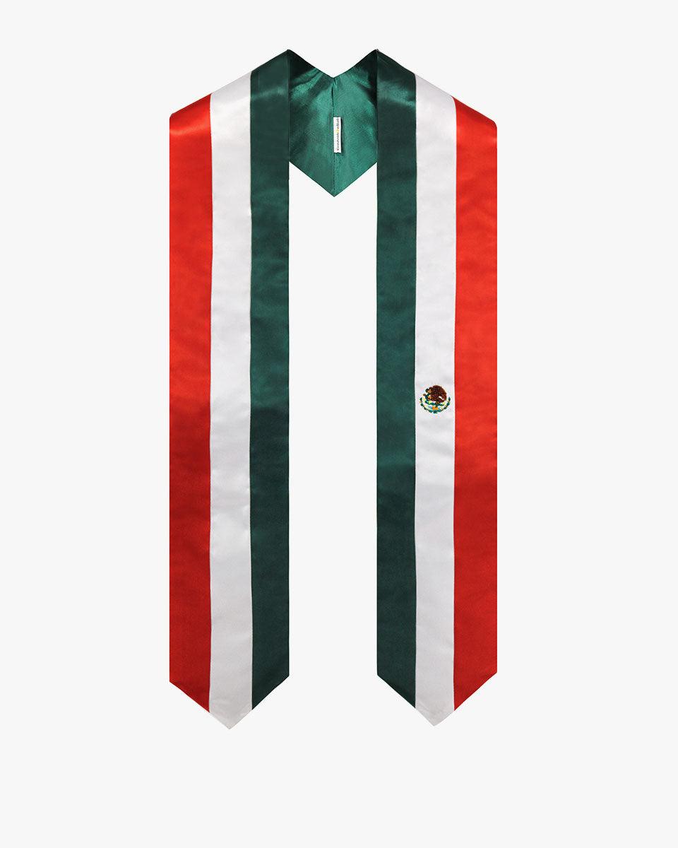 17 Country Flag Graduation Stoles Embroidery Sashes for Study Aboard International Students - Graduation Seller