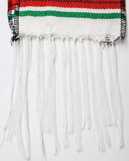 Mexican Serape Graduation Stole with White Tassel - 7 Colors Available - Graduation Seller