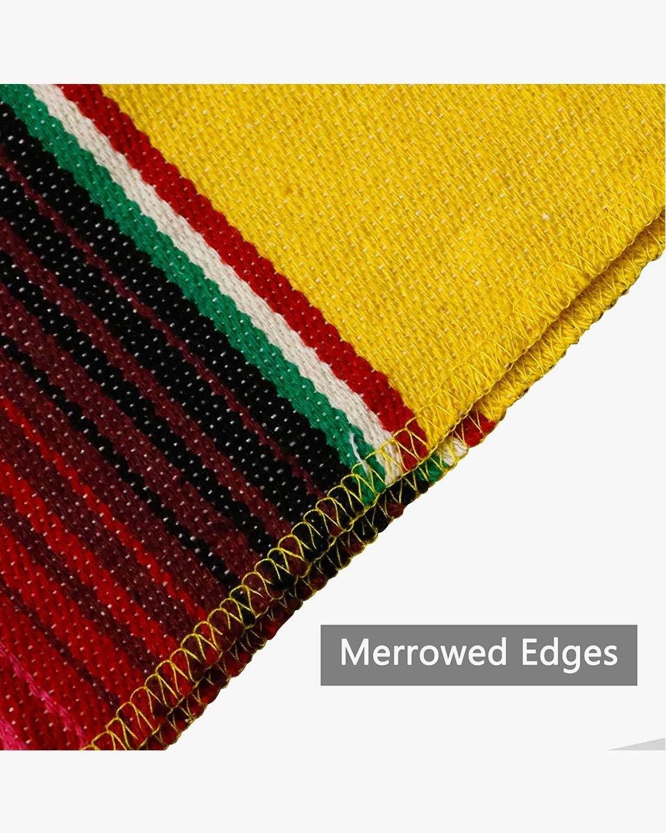 Mexican Serape Graduation Stole with White Tassel - 7 Colors Available - Graduation Seller