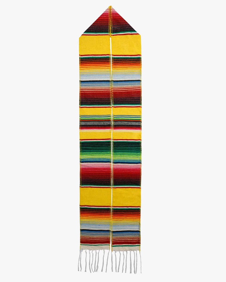 Mexican Serape Graduation Stole with White Tassel - 7 Colors Available - Graduation Seller