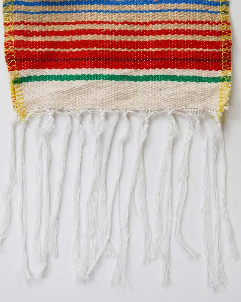 Mexican Serape Graduation Stole with White Tassel - 7 Colors Available - Graduation Seller