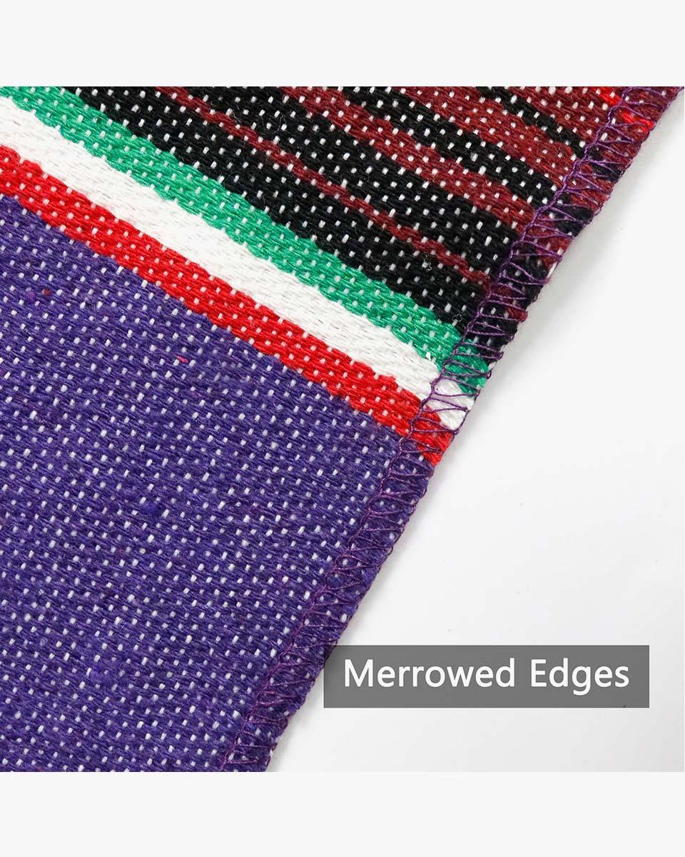 Mexican Serape Graduation Stole with White Tassel - 7 Colors Available - Graduation Seller