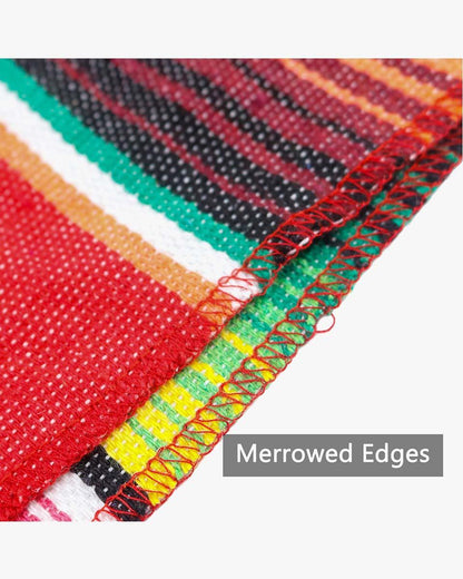 Mexican Serape Graduation Stole with White Tassel - 7 Colors Available - Graduation Seller