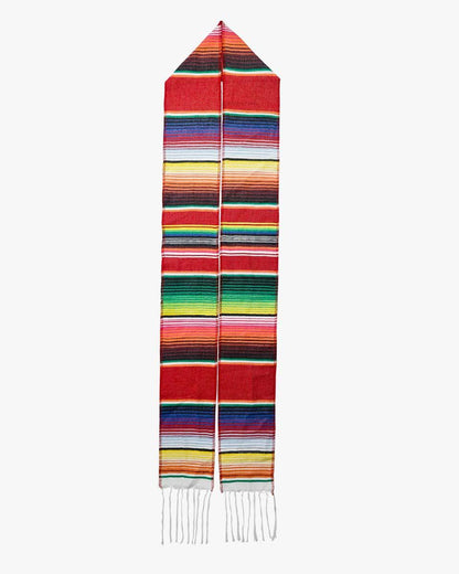Mexican Serape Graduation Stole with White Tassel - 7 Colors Available - Graduation Seller