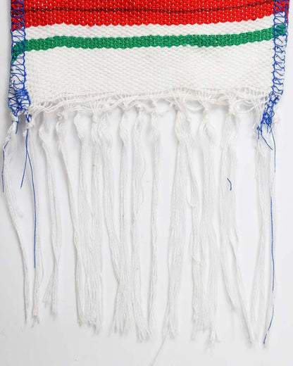 Mexican Serape Graduation Stole with White Tassel - 7 Colors Available - Graduation Seller