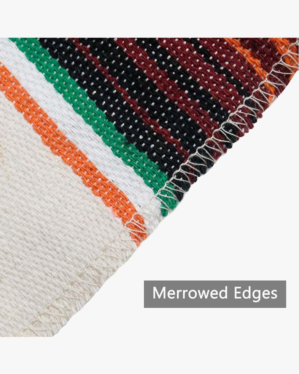 Mexican Serape Graduation Stole with White Tassel - 7 Colors Available - Graduation Seller