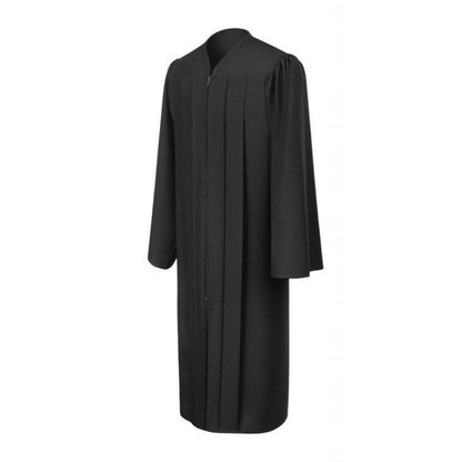 Matte Black Bachelors Academic Cap, Gown & Hood - Graduation Seller