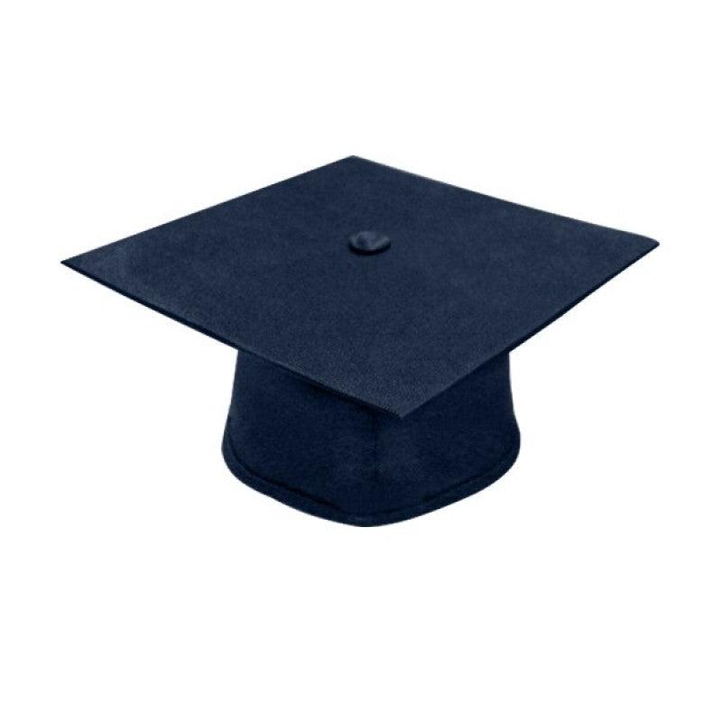 Matte Navy Blue High School Cap & Gown - Graduation Seller