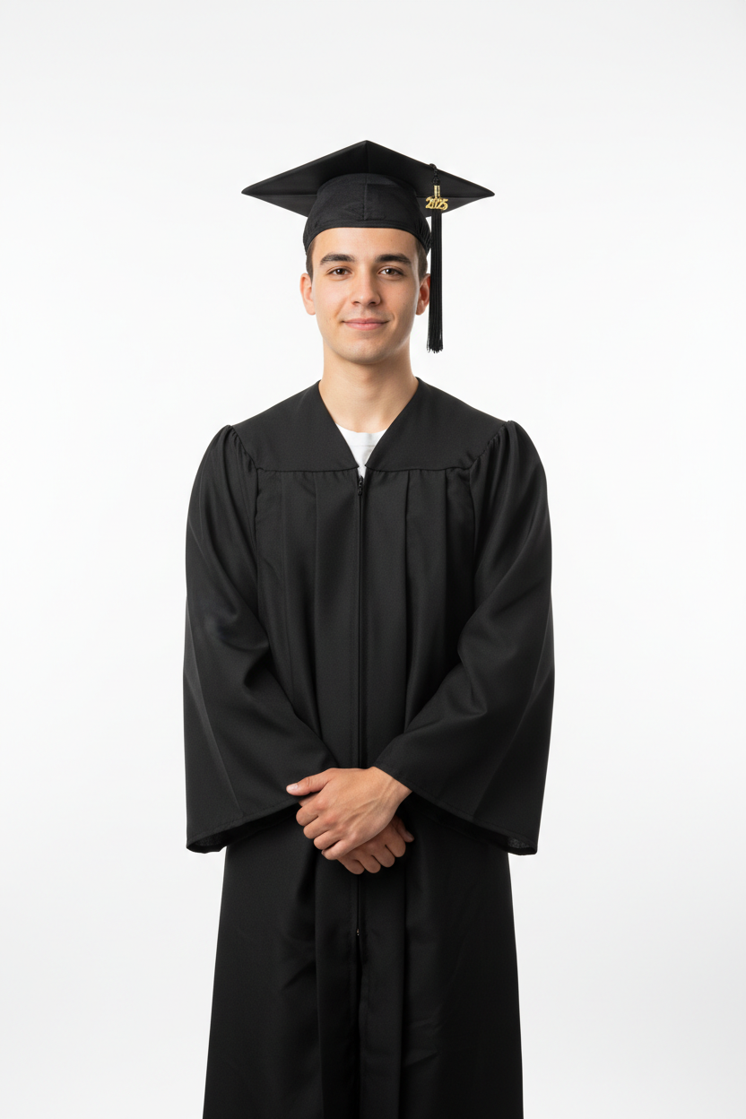 Texas Tech Matte Black Cap Gown