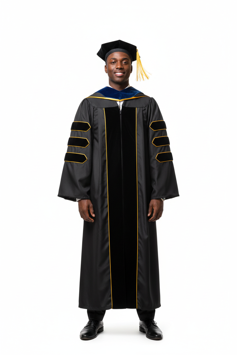 UC San Diego Doctoral Regalia 模特展示图