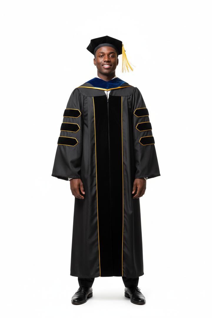 UC San Diego Doctoral Regalia 模特展示图