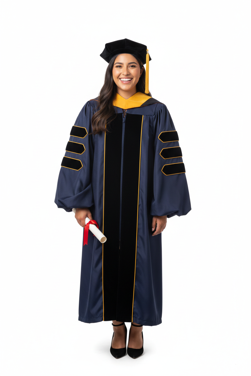 UC Santa Barbara Doctoral Regalia 模特展示图