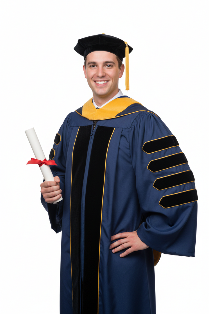 UCLA Doctoral Regalia 模特展示图