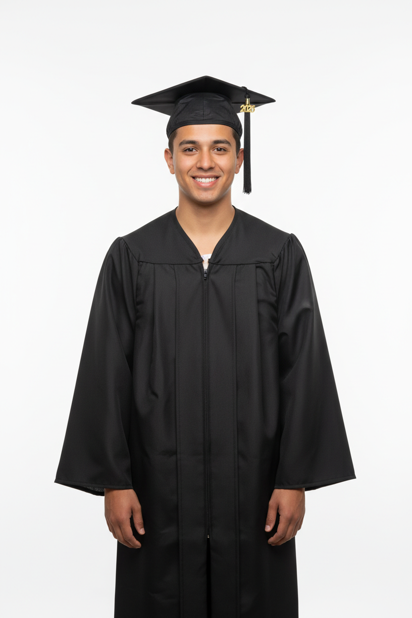 UCR Matte Black Cap Gown