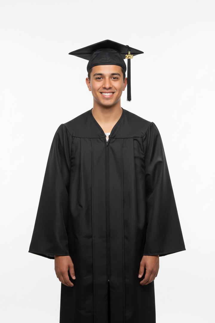 UCR Matte Black Cap Gown