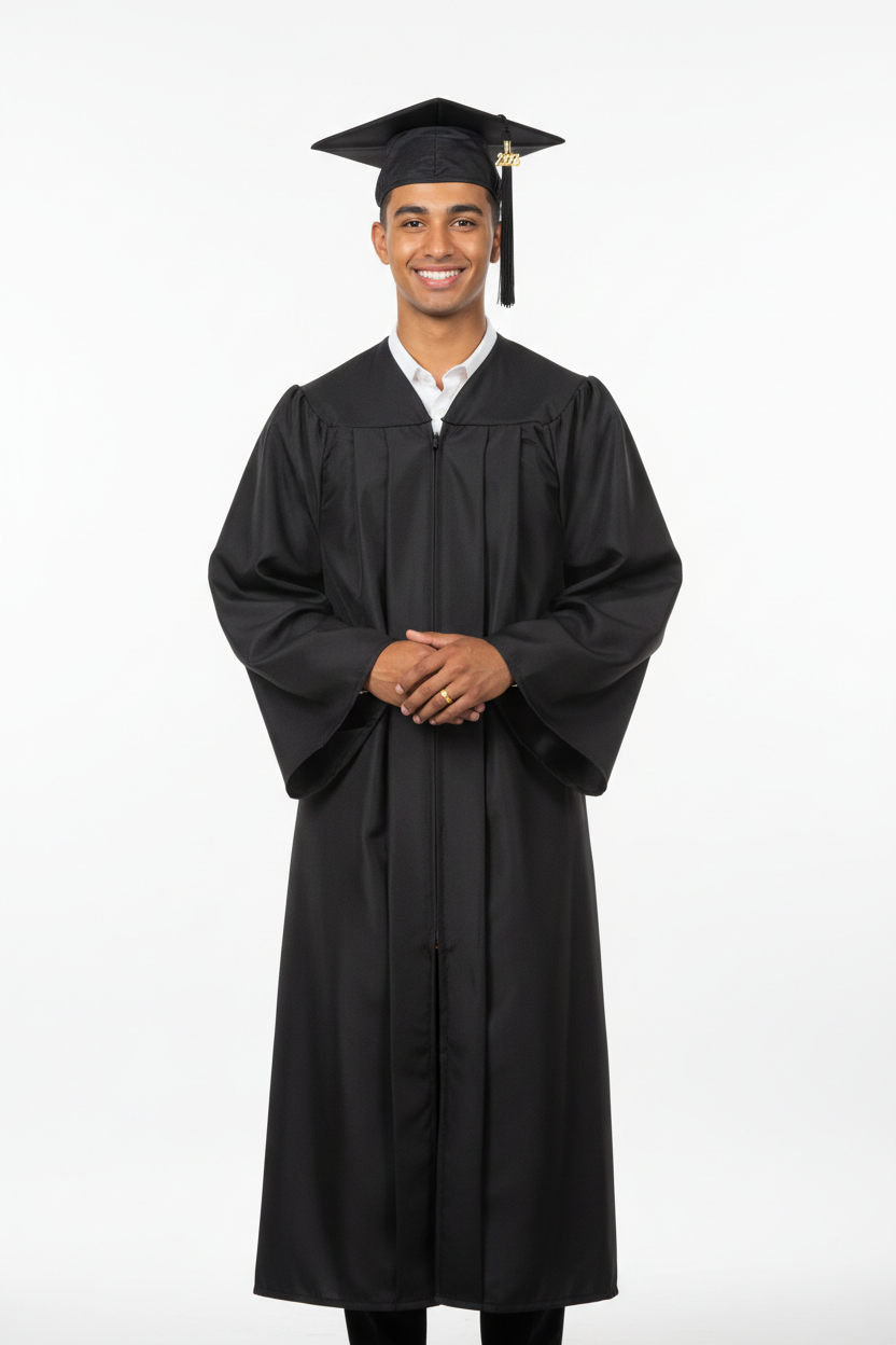 UCSB Matte Black Cap Gown