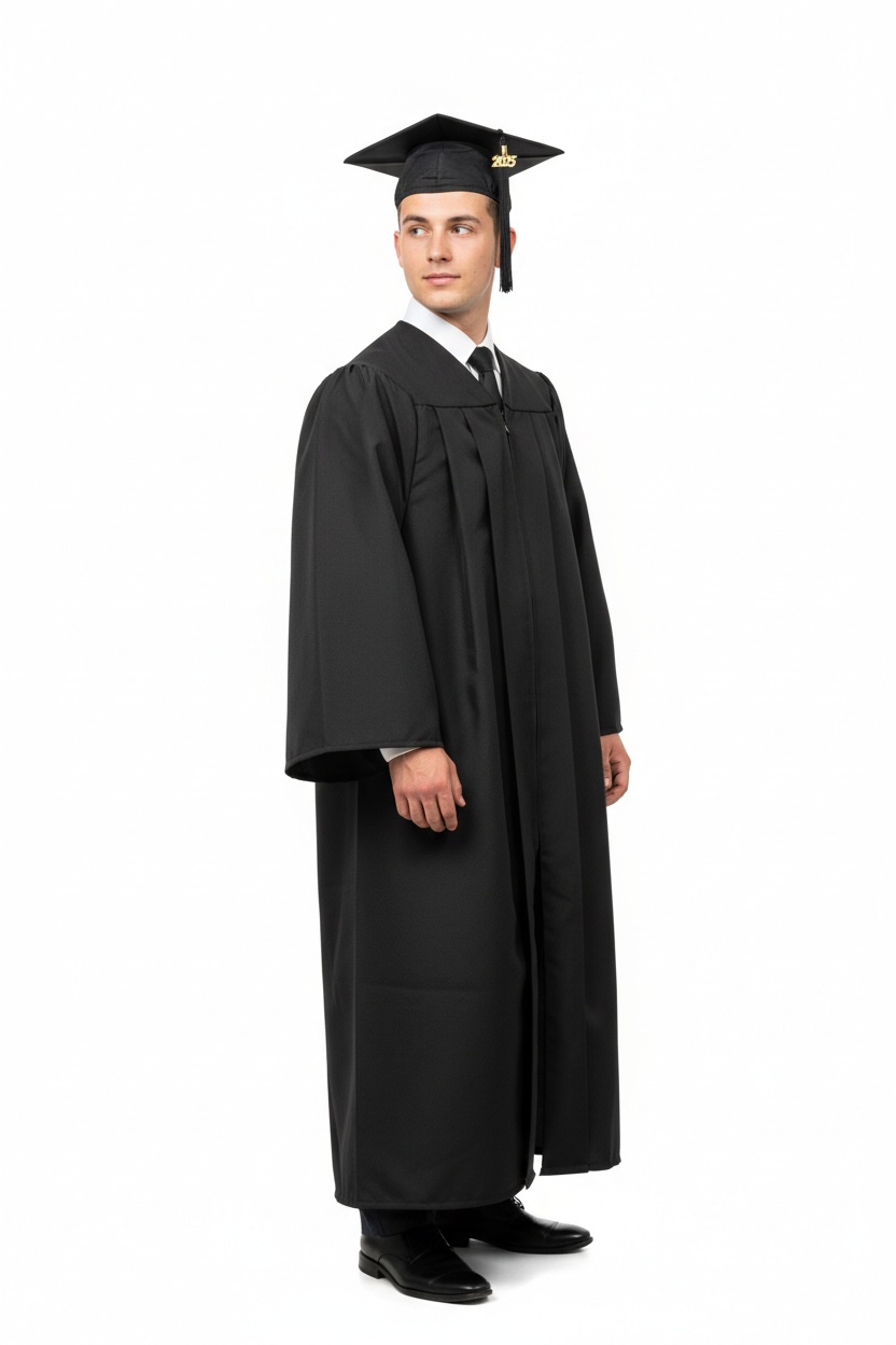 UCSD Matte Black Cap Gown